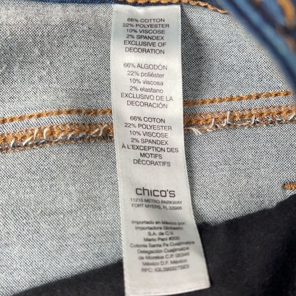 CHICOS PULL-ON JEGGINGS SIZE 10 - Picture 5 of 9